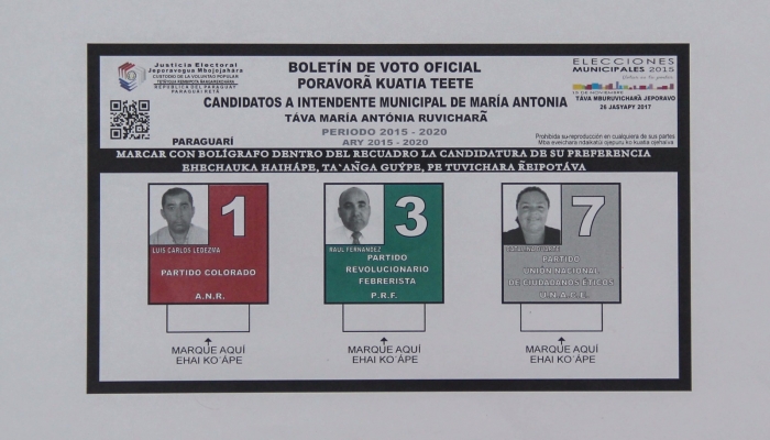 DiseÃ±an modelos de boletines de voto para Elecciones Municipales del 26 de marzo
